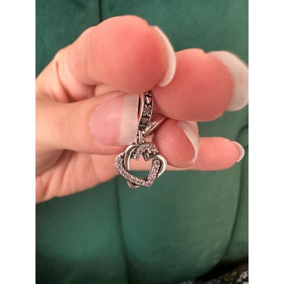 NWOT Mom & Daughter Heart Pandora Fit Charm - Picture 5 of 10